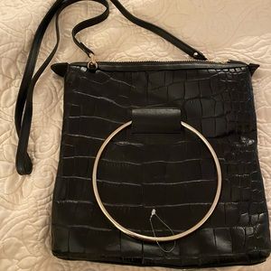 Little Liffner Ring Handle Crocodile Bag